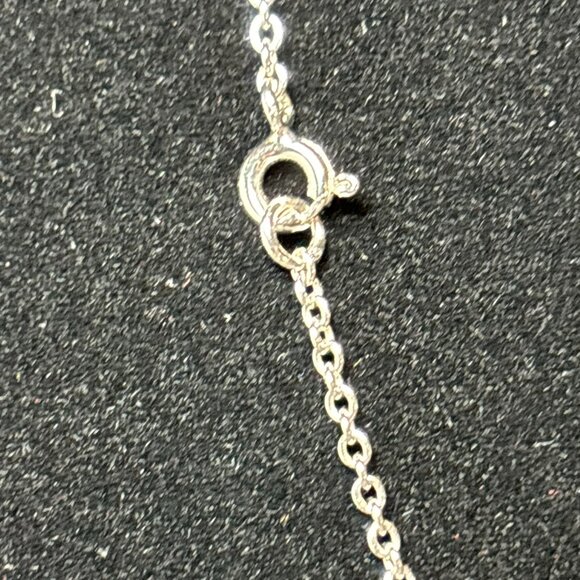 Ladies Patent Convertible 2 in 1 Flower / Cross Pendant Necklace 925 Ret. $179 - Picture 5 of 6